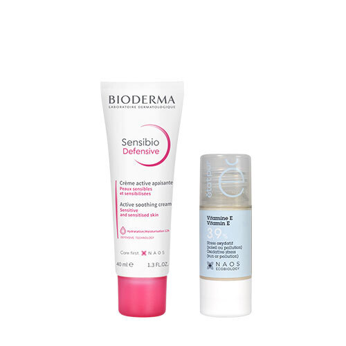 Набор Bioderma Sensibio Легкий крем для чувствительной кожи Defensive 40 мл + Etat Pur Сыворотка с витамином Е 3,9% 15 мл