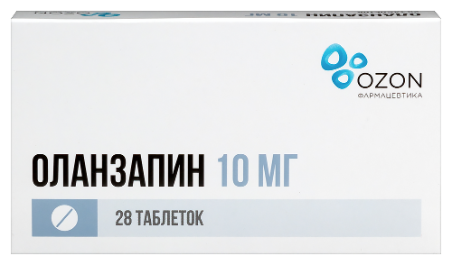 Оланзапин 10 мг 28 шт. таблетки, диспергируемые в полости рта
