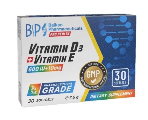 Купить Витамин d3+витамин e bp 30 шт. капсулы массой 250 мг цена
