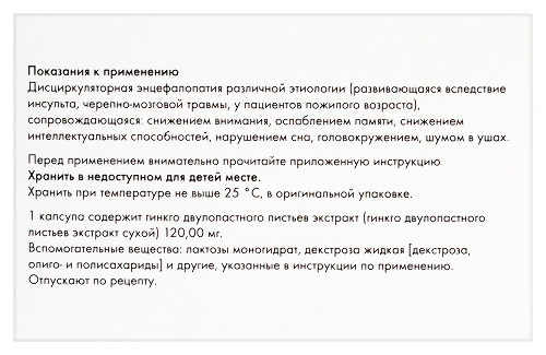 БИЛОБИЛ ИНТЕНС 120