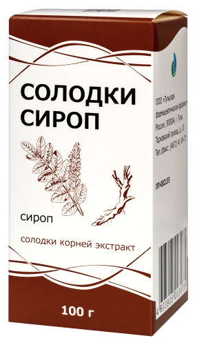 Солодки сироп сироп 100 гр флакон