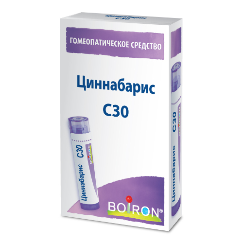 ЦИННАБАРИС С30 ГОМЕОПАТ МОНОКОМП ПРЕПАРАТ МИНЕРАЛЬНО-ХИМИЧ ПРОИСХОЖД