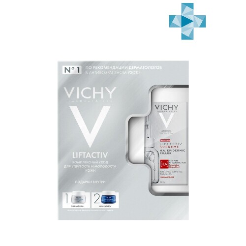 Купить Vichy набор liftactiv supreme/сыворотка-филлер 30 мл+крем для нормальной и комбинированной кожи 15 мл+крем-уход ночной 15 мл/ цена