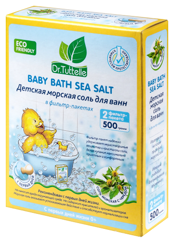 Dr tuttelle соль для ванн морская детская с чередой 500 гр