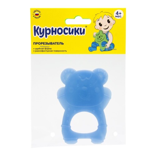 Курносики прорезыватель для зубов (массажер для десен) 4+/23171