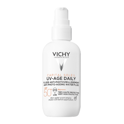 Купить Vichy capital soleil флюид солнцезащитный невесомый для лица против признаков фотостарения uv age-daily spf50+ 80 мл цена
