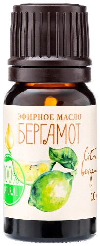 Aroma touch масло эфирное бергамот 10 мл в индивидуальной упаковке