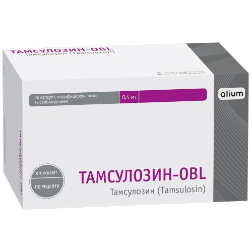 Тамсулозин-obl 0,4 мг 90 шт. капсулы с модифицированным высвобождением