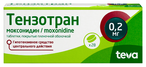 Купить Тензотран 0,2 мг 28 шт. таблетки, покрытые пленочной оболочкой цена