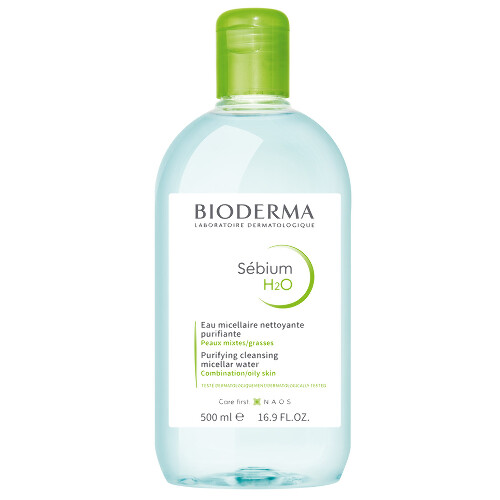 Купить Bioderma Sebium H2O мицеллярная вода для жирной и проблемной кожи лица 500 мл цена