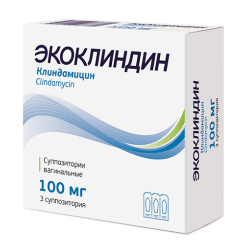 Купить Экоклиндин 100 мг 3 шт. суппозитории вагинальные цена