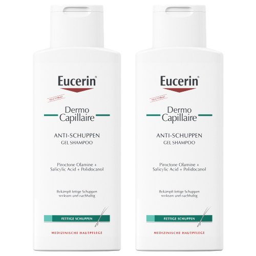 Набор из 2-х уп EUCERIN DERMO CAPILLAIRE ШАМПУНЬ ПРОТИВ ЖИРНОЙ ПЕРХОТИ 250МЛ