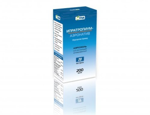 Купить Ипратропиум-аэронатив 20 мкг/доза 200 доз аэрозоль для ингаляций дозированный цена