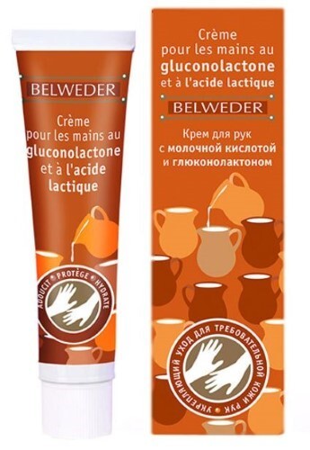 Купить BELWEDER КРЕМ ДЛЯ РУК С МОЛОЧНОЙ КИСЛОТОЙ И ГЛЮКОНОЛАКТОНОМ 40МЛ цена