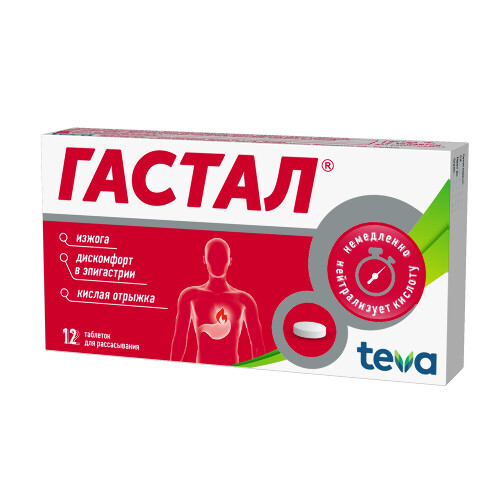 ГАСТАЛ ТАБЛЕТКИ ДЛЯ РАССАСЫВАНИЯ