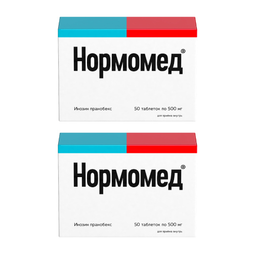 Набор из 2-х уп НОРМОМЕД 500мг №50 табл со скидкой 15%