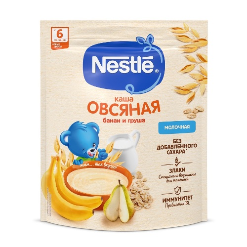 Купить Nestle каша молочная овсяная с грушей и бананом 200 гр цена