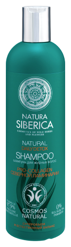 Natura siberica шампунь для жирных волос daily detox 400 мл
