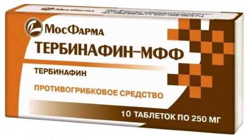 Тербинафин-мфф 250 мг 10 шт. таблетки