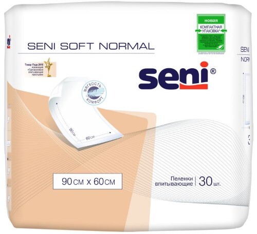 Купить Seni soft normal пеленки гигиенические 90х60 см 30 шт. цена