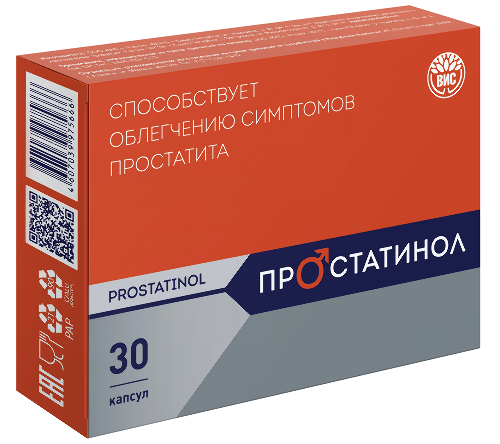 Купить ПРОСТАТИНОЛ N30 КАПС МАССОЙ 0,5Г цена