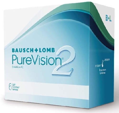 Купить Bausch&lomb pure vision 2 контактные линзы плановой замены/-4,00/ 6 шт. цена