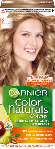 Купить Garnier color naturals крем-краска стойкая питательная в наборе тон 8/пшеница цена