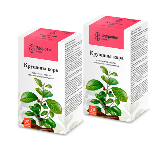 Набор из 2-х упаковок КРУШИНЫ КОРА фильтр-пакеты ЗДОРОВЬЕ