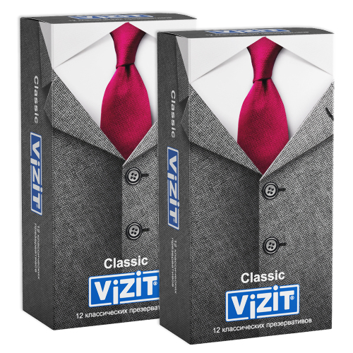НАБОР ИЗ 2-Х УП. ПРЕЗЕРВАТИВ VIZIT CLASSIC КЛАССИЧЕСКИЕ N12