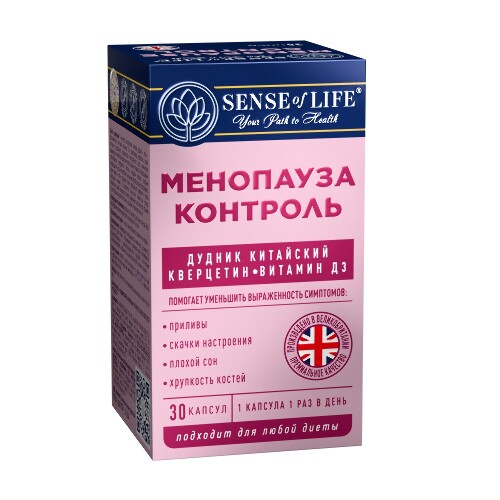 SENSE OF LIFE ВИТАМИННЫЙ КОМПЛЕКС МЕНОПАУЗА КОНТРОЛЬ
