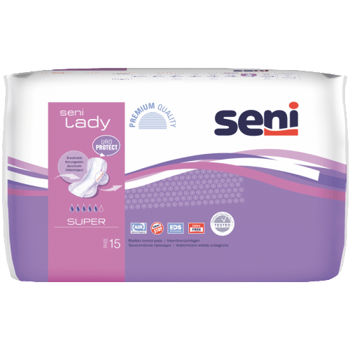 Купить Seni lady super урологические прокладки/вкладыши для женщин 15 шт. цена