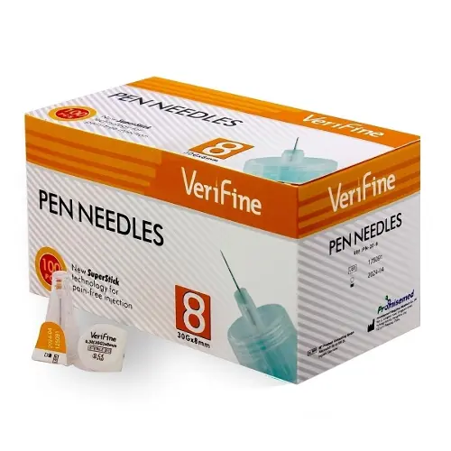 Иглы verifine (верифайн) стерильные для инсулиновых шприц-ручек 0,30(30g)х8 мм 100 шт.