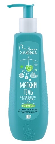 Купить Baby balance мягкий гель для очищения волос и тела младенца 250 мл цена