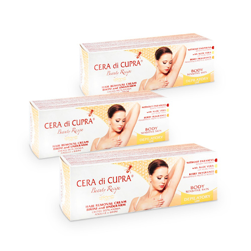 Набор 3=2: CERA DI CUPRA крем-депилятор для области бикини и подмышек 100мл