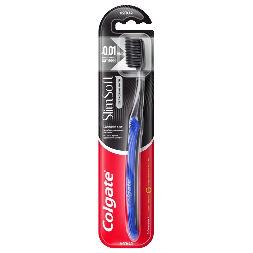 Colgate шелковые нити с древесным углем зубная щетка/мягкая