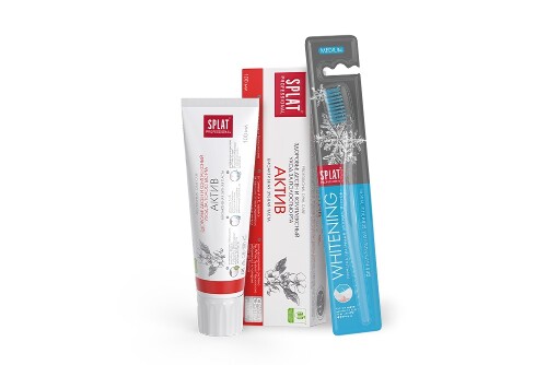 Набор ЗУБНАЯ ПАСТА ACTIVE 100МЛ+ЗУБНАЯ ЩЕТКА WHITENING/MEDIUM/