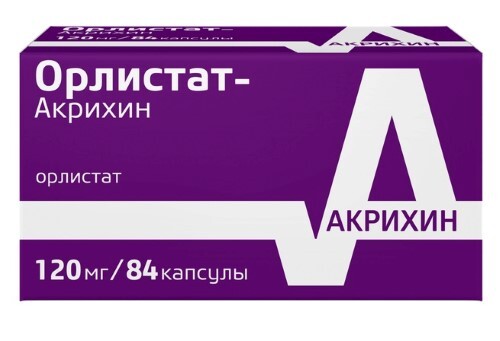 ОРЛИСТАТ-АКРИХИН 0,12 N84 КАПС
