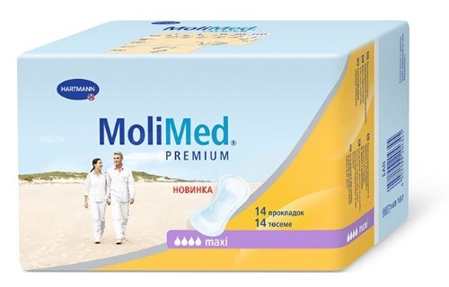 Купить Молимед премиум прокладки урологические для женщин макси 14 шт. цена