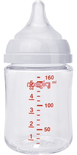 Pigeon softouch peristaltic plus бутылочка для кормления стеклянная 0+ 160 мл