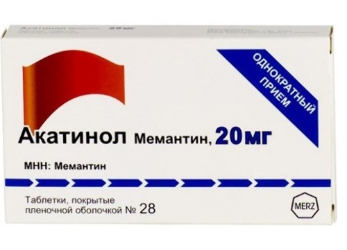 Купить Акатинол мемантин 20 мг 28 шт. таблетки, покрытые пленочной оболочкой цена