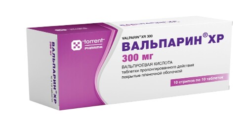 Купить Вальпарин хр 300 мг 100 шт. таблетки пролонгированные покрытые пленочной оболочкой цена