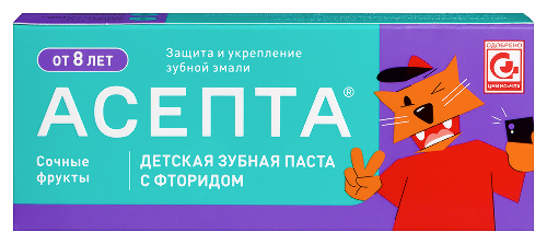 Асепта teens детская зубная паста от 8 лет 50 мл