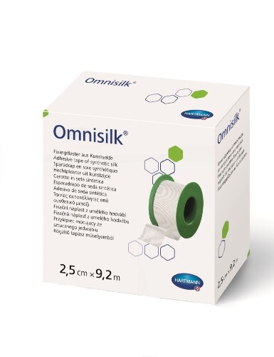 Пластырь omnisilk на основе из синтетического шелка (на катушке) н/стер 2,5 смх9,2 м