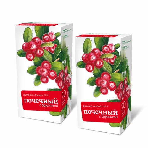 Набор Почечный чай: 2 уп. Фиточай Алтай №4 Почечный брусника 2г N20