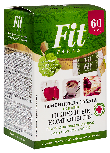 ФитПарад №7 столовый подсластитель 60 шт стик