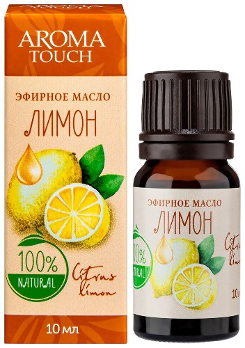 Aroma touch масло эфирное лимон 10мл - цена 168 руб., купить в интернет аптеке в Подольске Aroma touch масло эфирное лимон 10мл, инструкция по применению