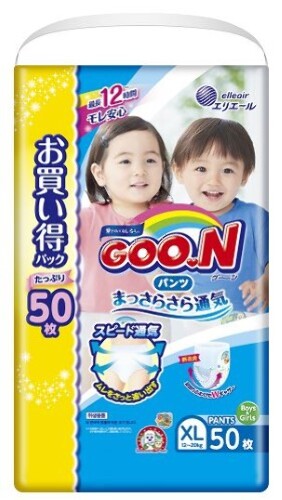 Купить Goon подгузники-трусики для мальчиков и девочек размер xl 12-20 кг 50 шт. цена