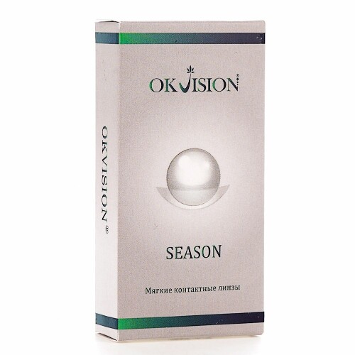 Купить OKVision Season контактные линзы плановой замены 8,6/14,0 /-4,00/ 2 шт. цена