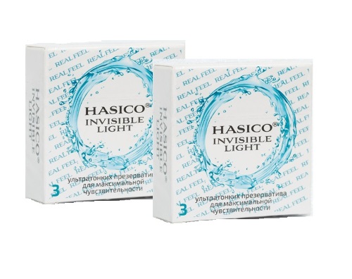 Набор 2 по цене 1: презервативы HASICO light ультратонкие №3