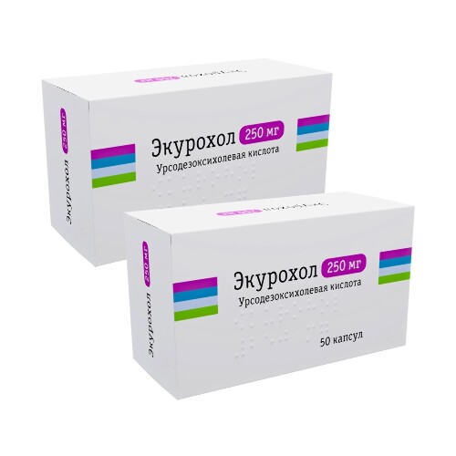 Набор со скидкой за 2 упаковки Экурохол 250 мг 50 шт